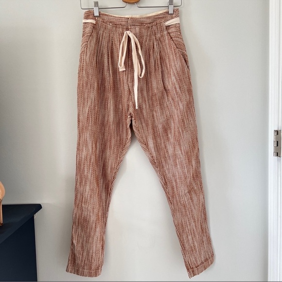 Free People Light As Sunrise Caraway Striped Taper Pant - Picture 6 of 11